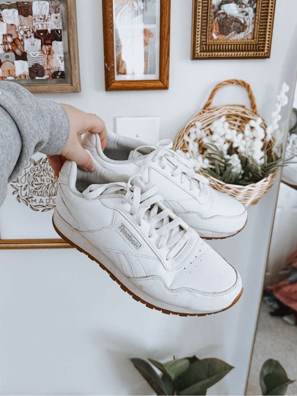 Reebok Ortholite White Runnings Sneakers Size Womens 7.5